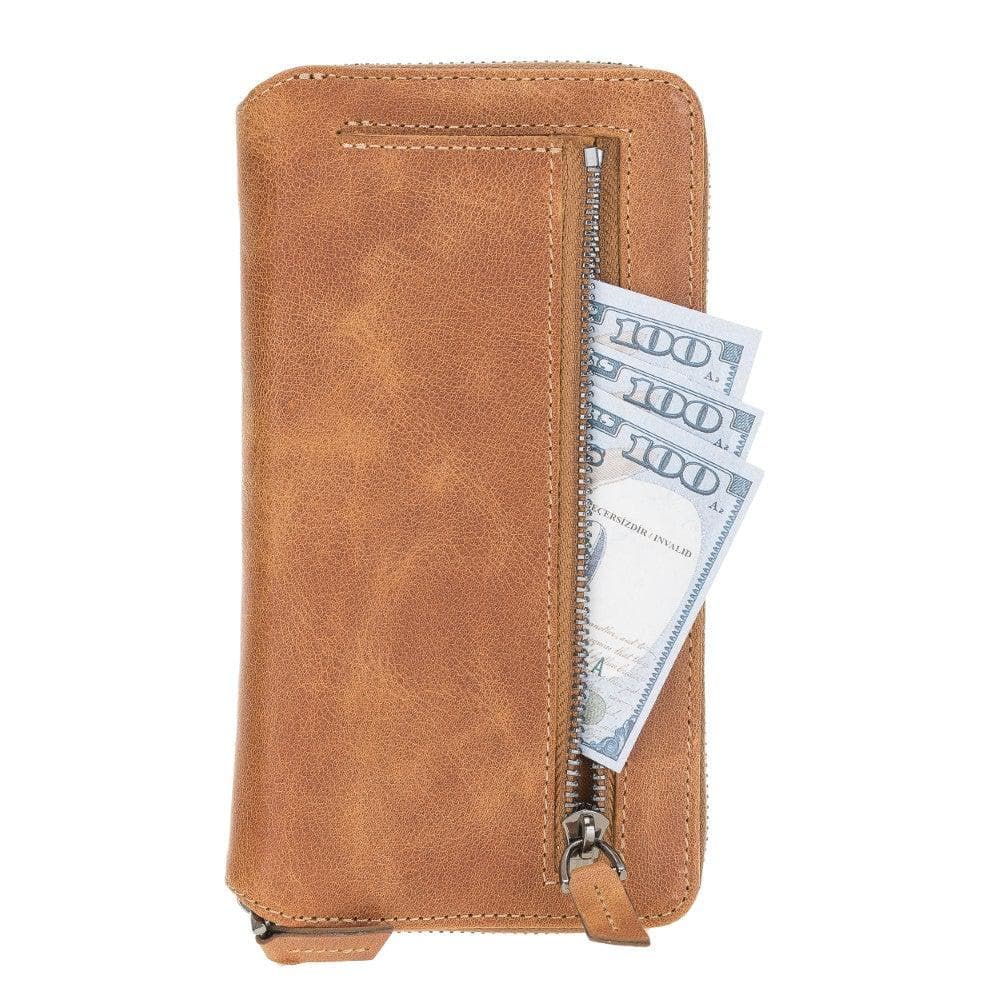 Detachable Leather Zipper Wallet Cases for Apple iPhone 12 Series Bouletta LTD