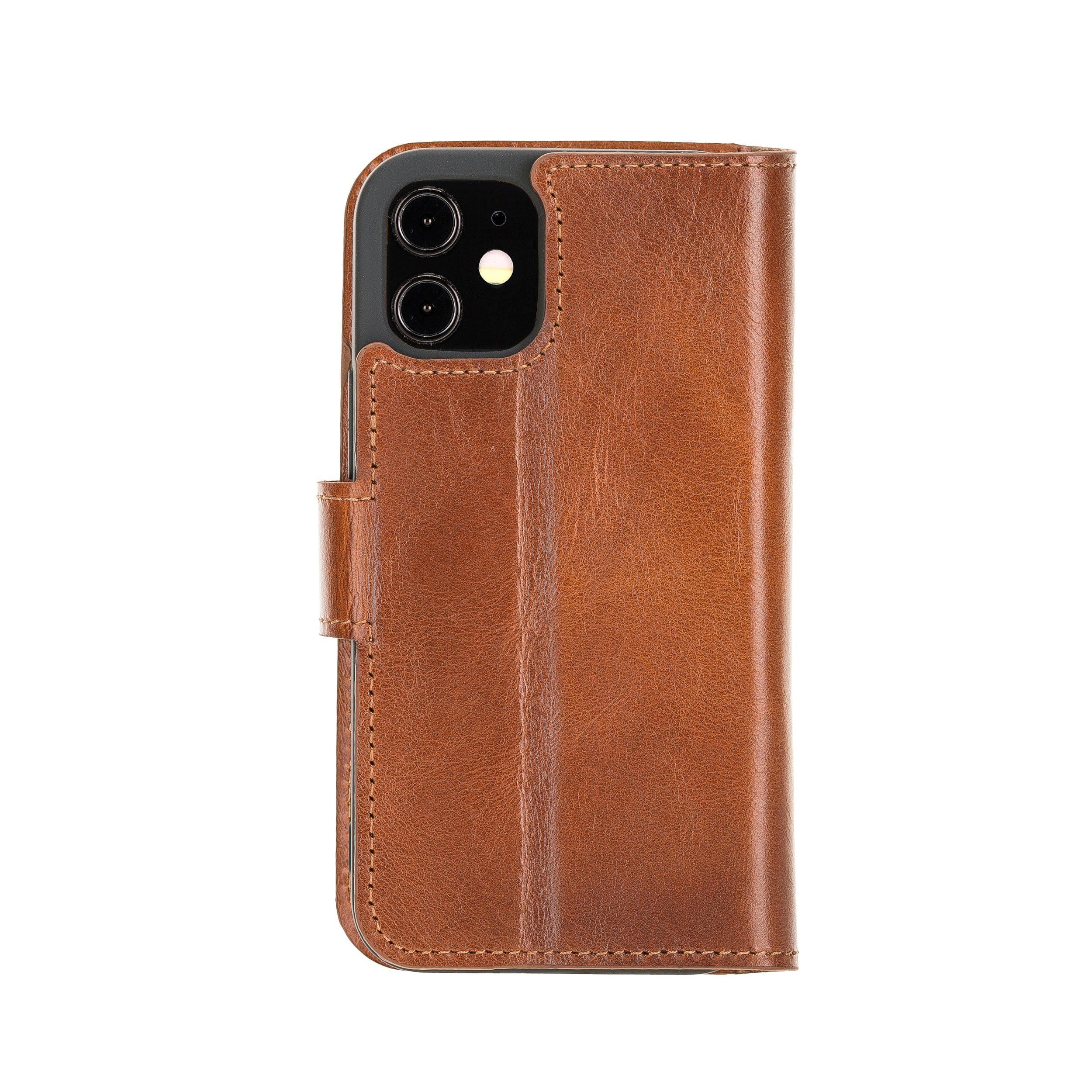 Non Detachable Leather Wallet Cases for Apple iPhone 12 Series Bouletta LTD