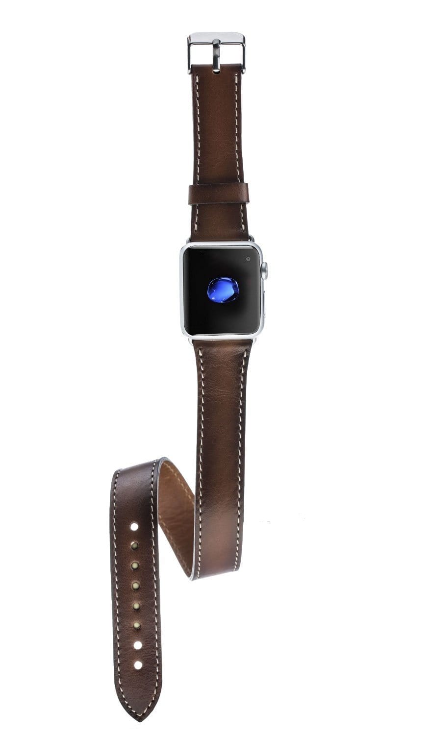 DelfiCase Double Leather Watch Band for Apple Watch Band 3