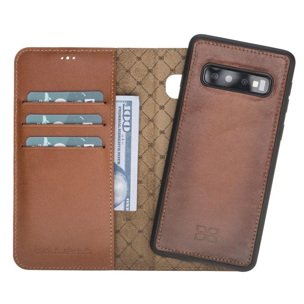 Samsung Galaxy S10 Series Magnetic Detachble Leather Wallet Case Cover Bouletta