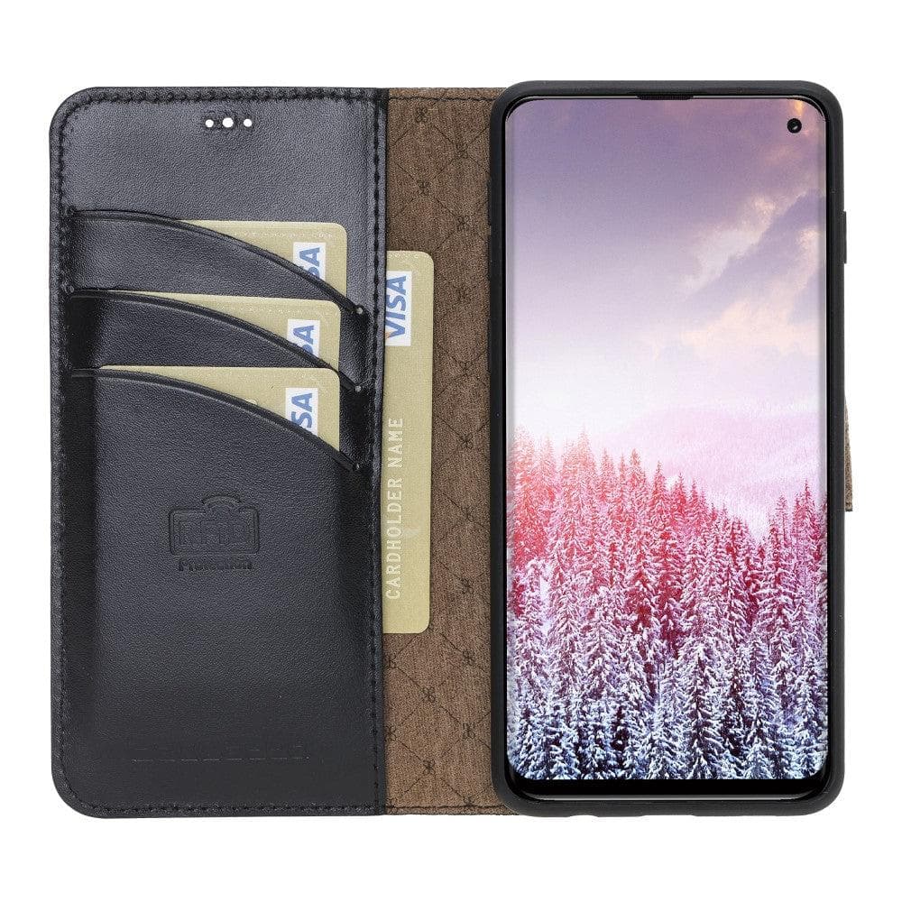 Samsung Galaxy S10 Series Magnetic Detachble Leather Wallet Case Cover Bouletta