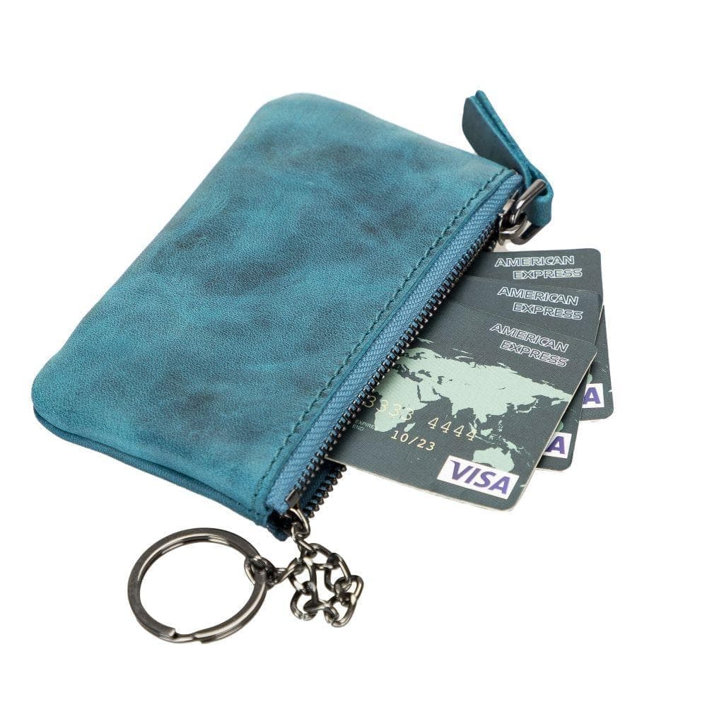 Multima Genuine Leather Wallet Blue Bouletta Shop